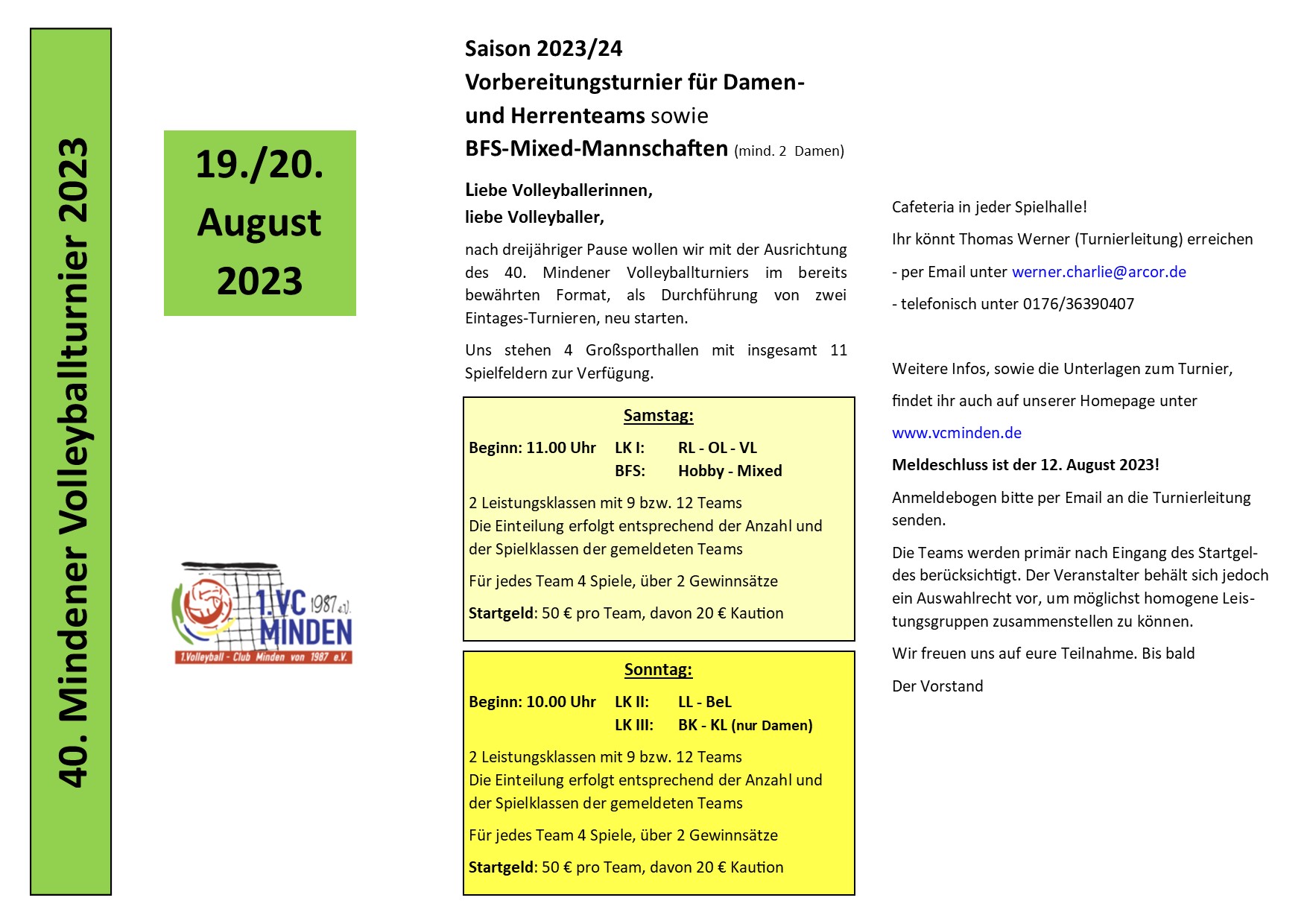 Ausschreibung MVT 2023