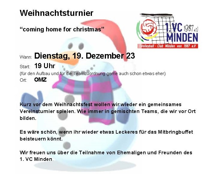 Weihnachtsturnier