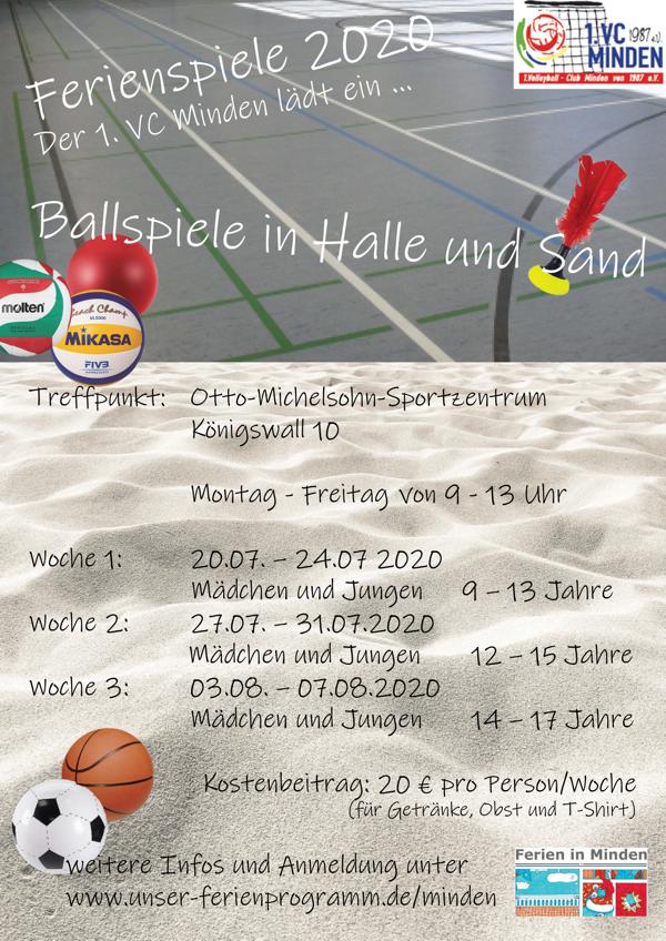 Plakat Ferienspiele 2020