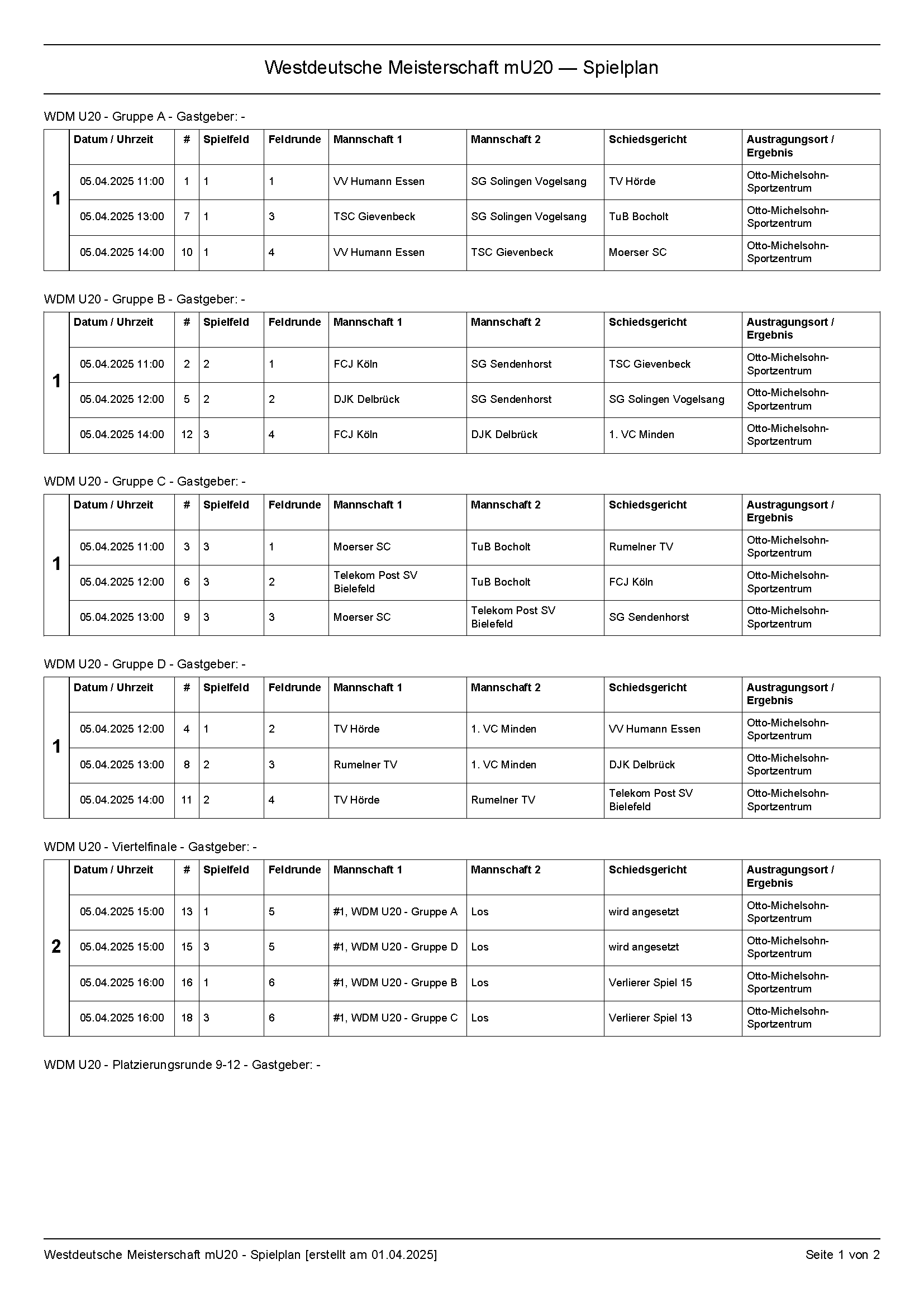 Spielplan WDMmU20 Seite 1