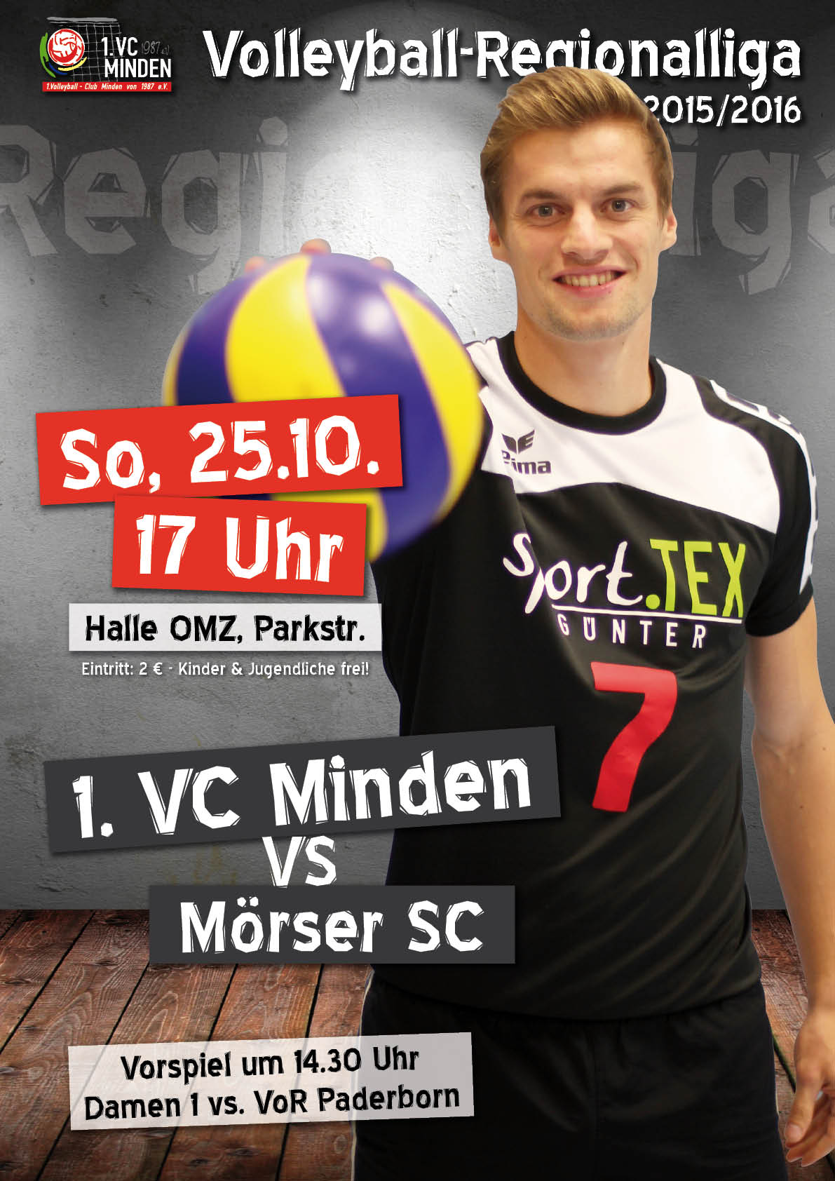 Plakat Spieltage Heimspielserie 2015 2016
