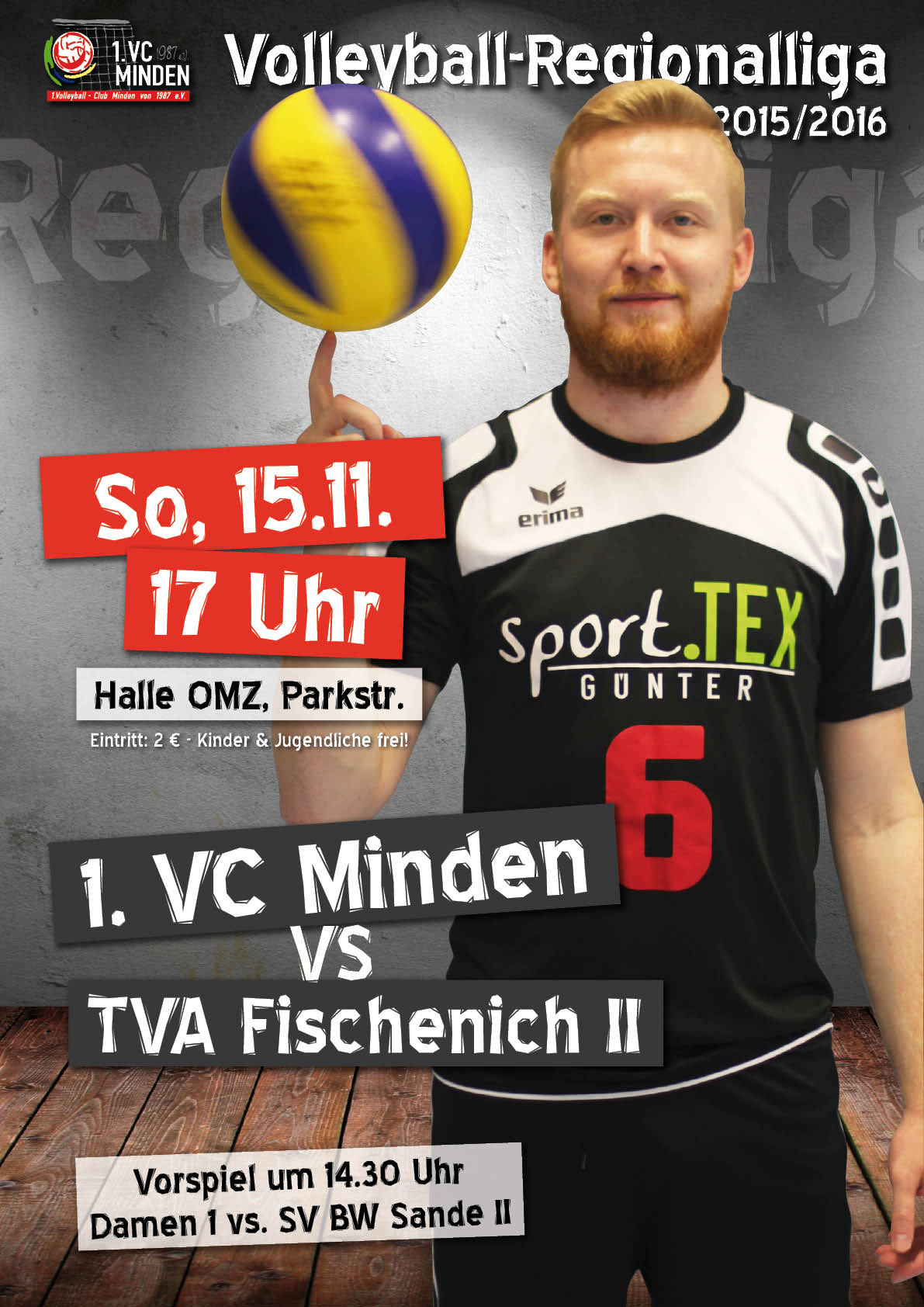 Plakat Spieltage Heimspielserie 2015 20162