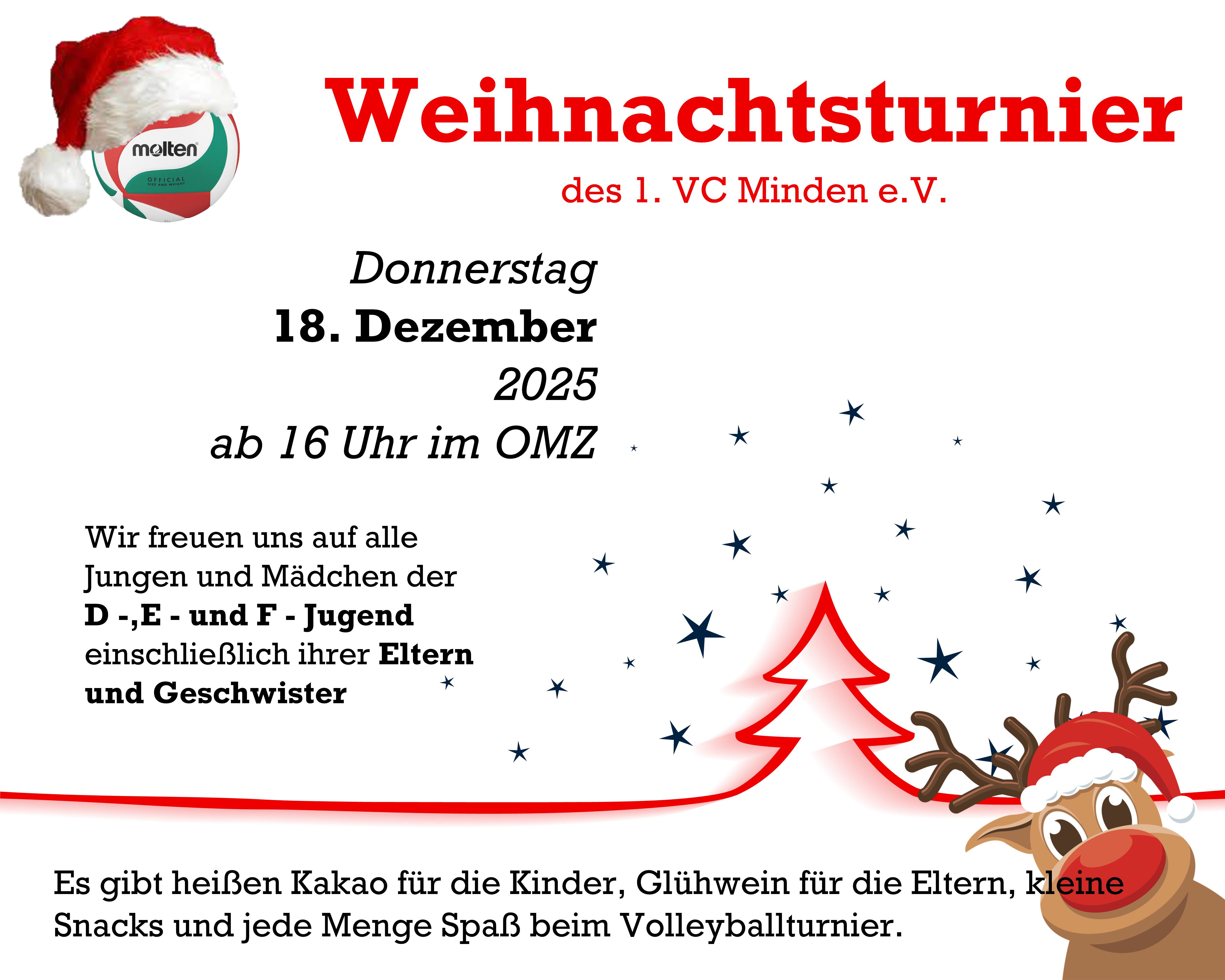 Einladung Weihnachtsturnier Jugend 2025